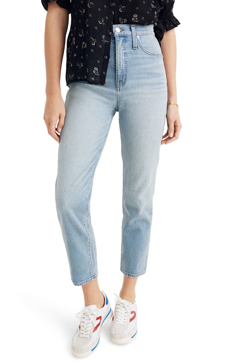 Madewell Classic Crop Straight Jeans, Main, color, 