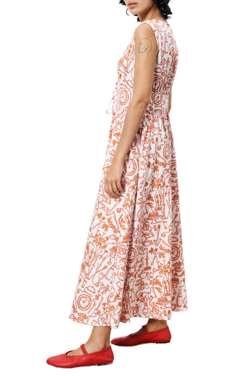 Frnch Paulonie Sleeveless Sundress In Set Table