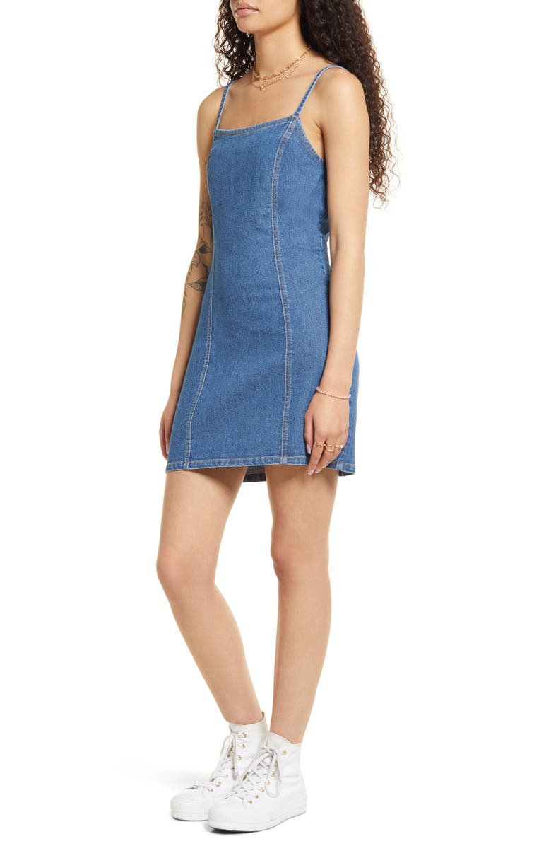 BP. Denim Sundress, Alternate, color, 