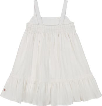 Metallic Stripe Babydoll Dress