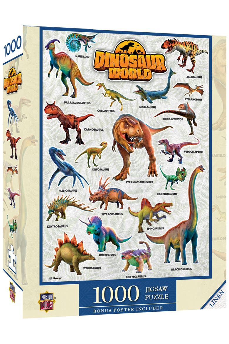 Dinosaur World 1000 Piece Jigsaw Puzzle, Main, color, Multicolor