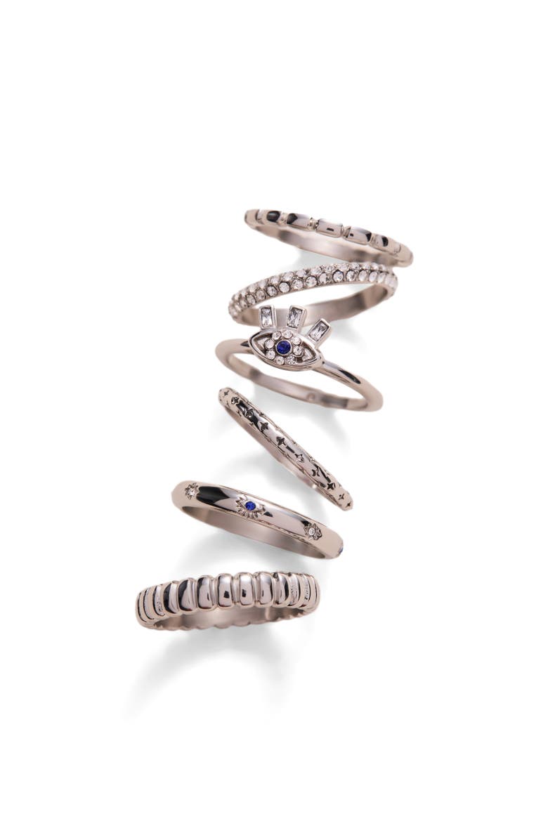 Alex and Ani Evil Eye Stacking Ring Set of 3, Alternate, color, 