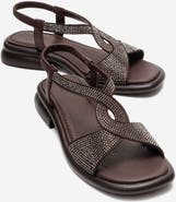 Forever & Always Shoes Sieglinde Embellished Leather Sandal