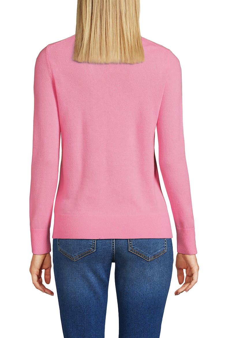Cashmere Turtleneck Sweater, Alternate, color, Seaside Pink
