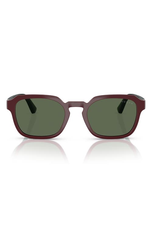 VOGUE Kids' 46mm Irregular Sunglasses in Burgundy 