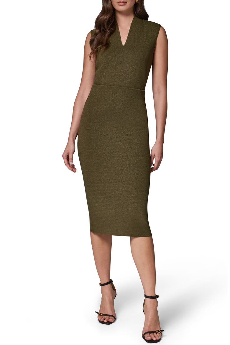 Straight Sweater Skirt, Alternate, color, OLIVE BRIN