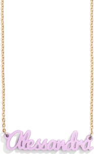 BaubleBar Personalized Pendant Necklace