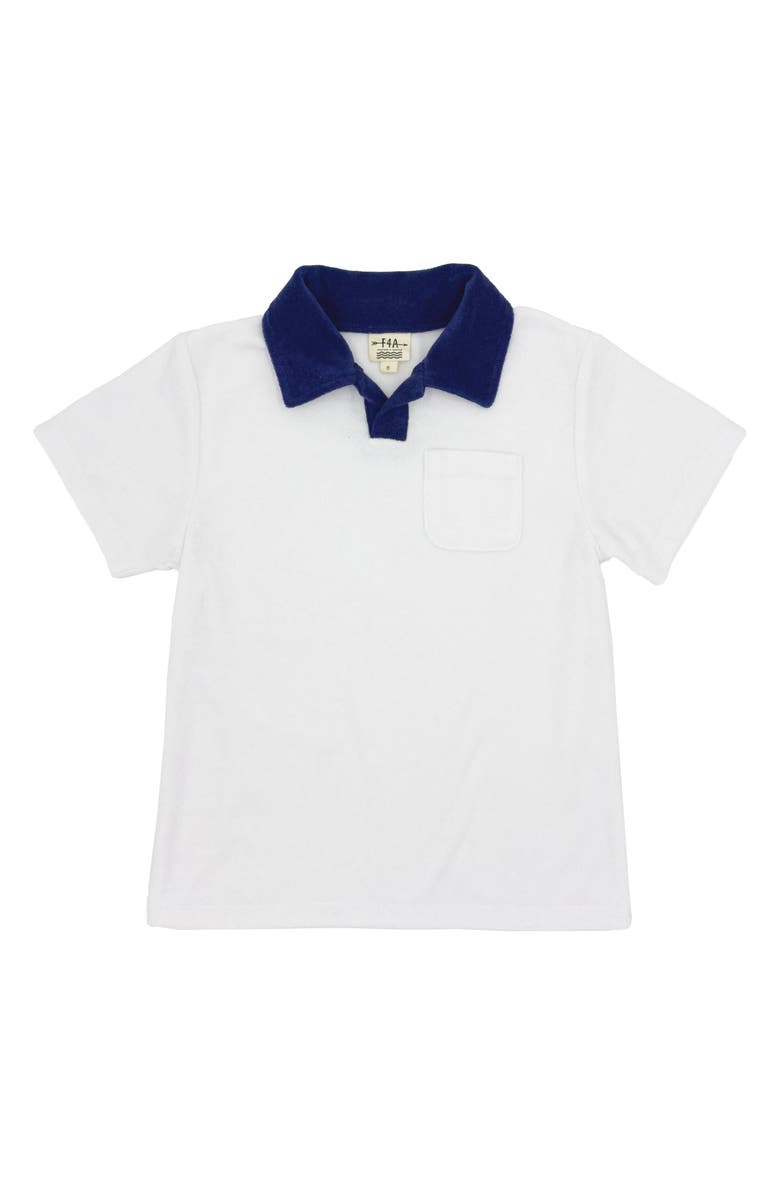 Feather 4 Arrow Kids' Boardwalk Terry Cloth Polo, Main, color, 