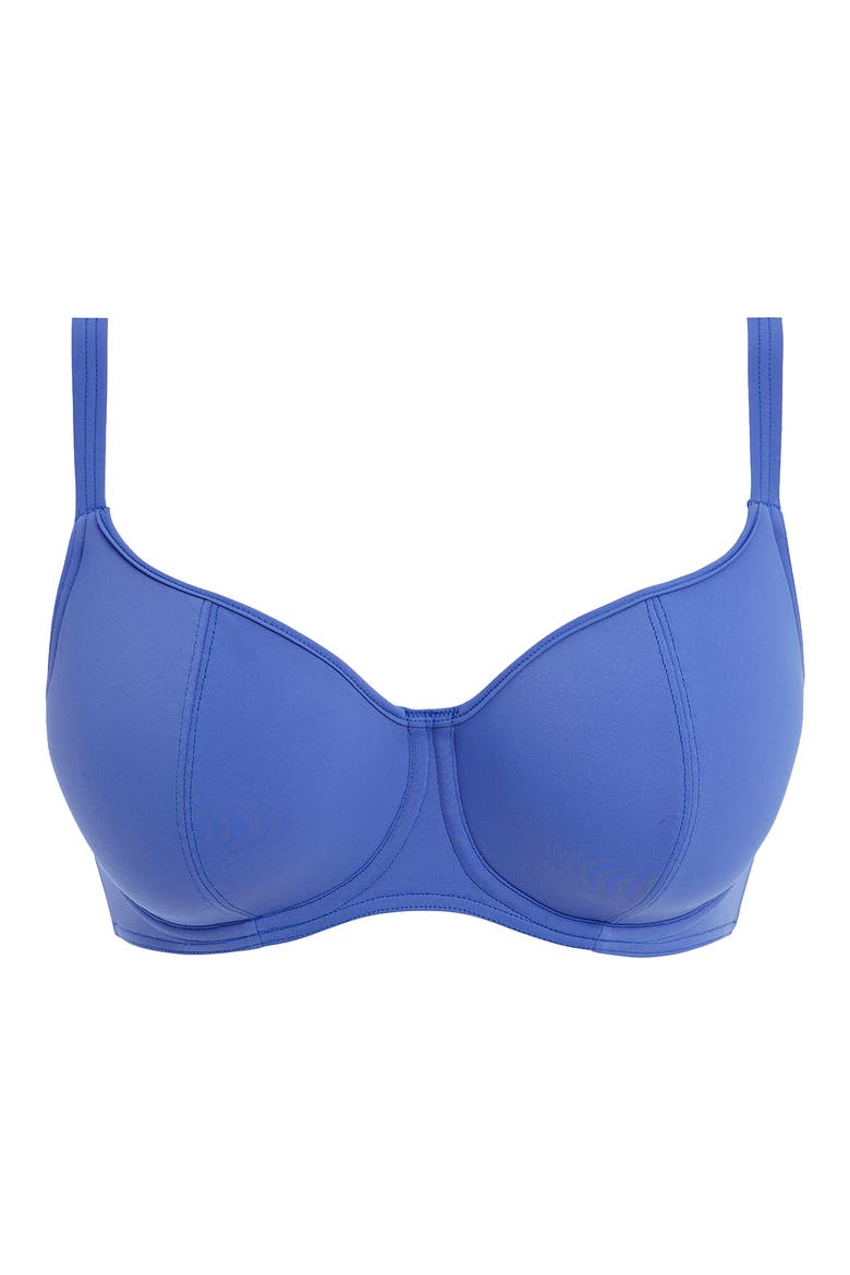 Jewel Cove Underwire Sweetheart Padded Bikini Top, Alternate, color, PLAIN AZURE