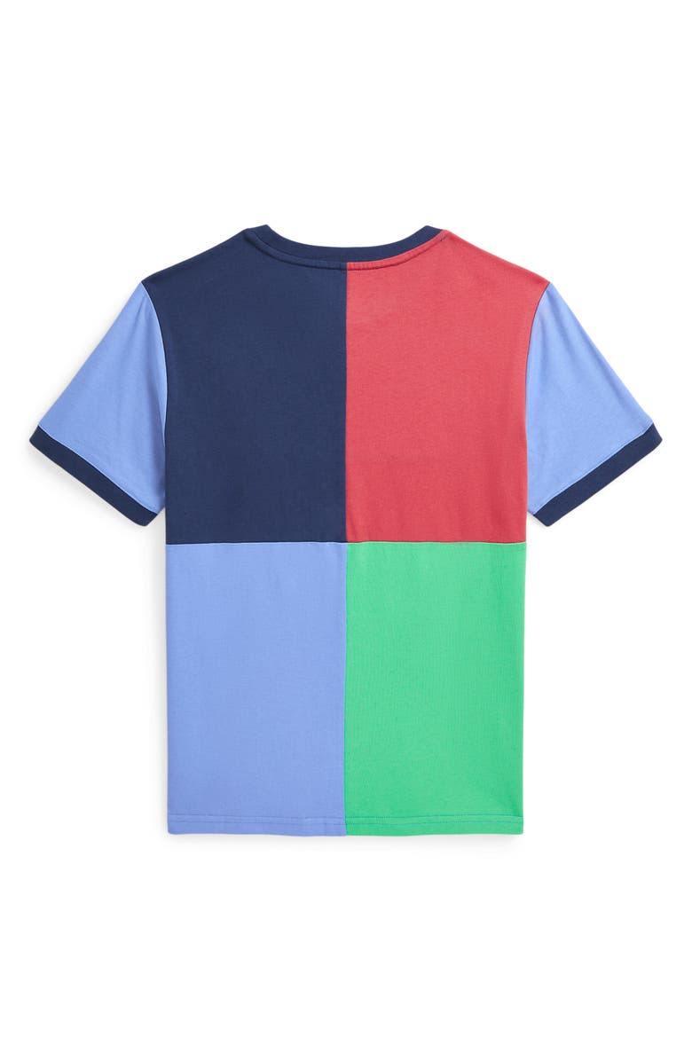 Polo Ralph Lauren Kids' Colorblock Cotton T-Shirt, Alternate, color, Multi