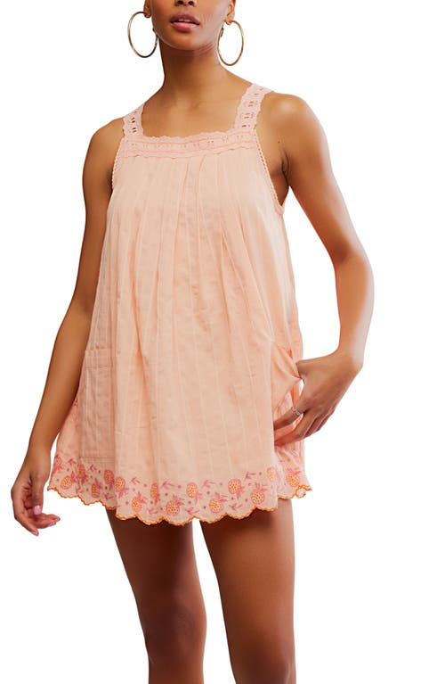 Free People Latecia Embroidered Cotton Babydoll Minidress