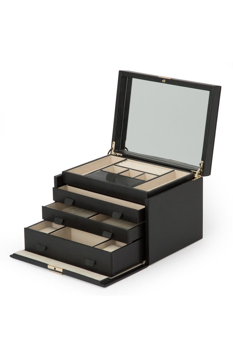 WOLF Palermo Large Jewelry Box, Alternate, color, Black Anthracite