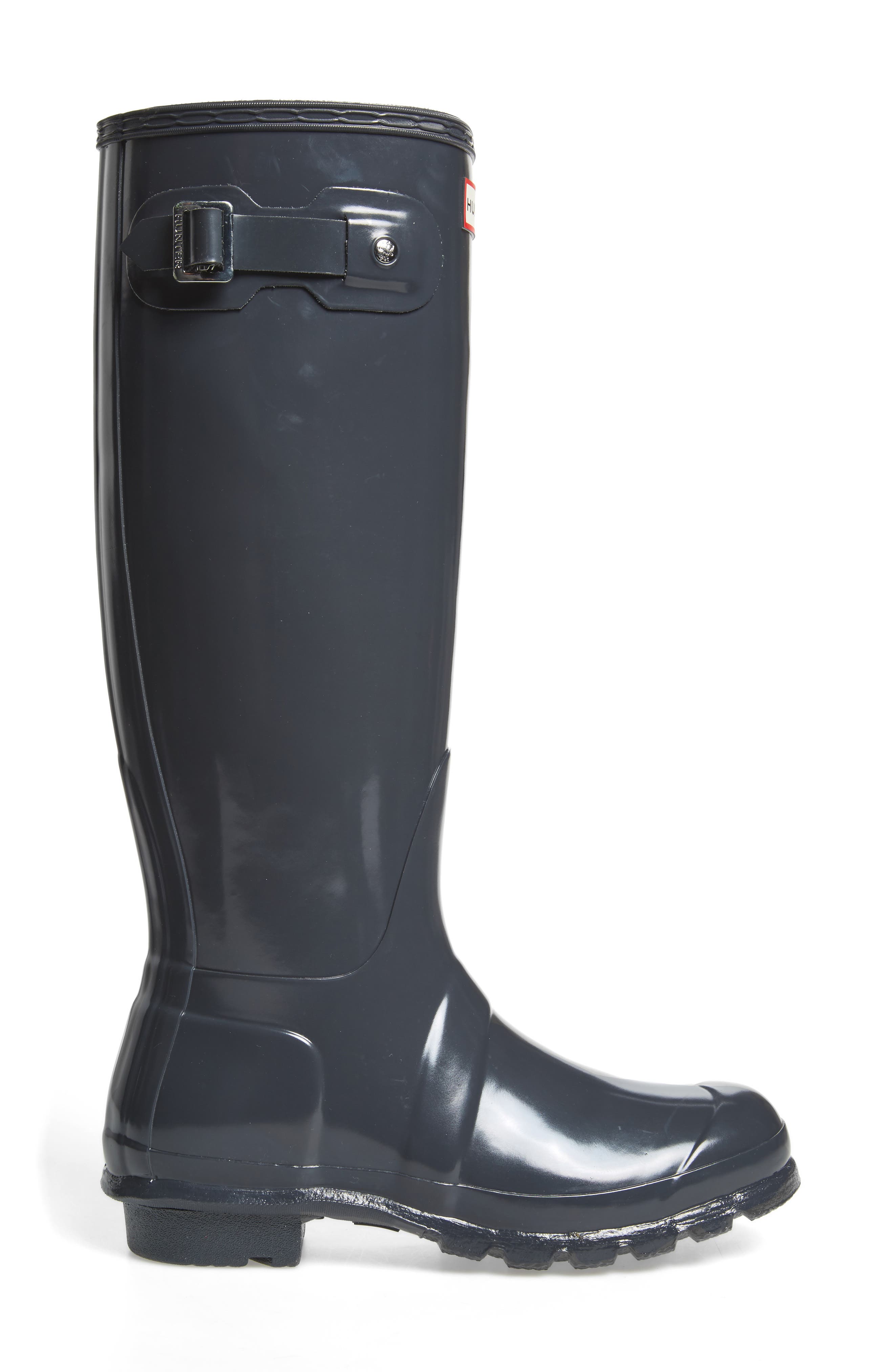 Original High Gloss Waterproof Boot, Alternate, color, DARK SLATE