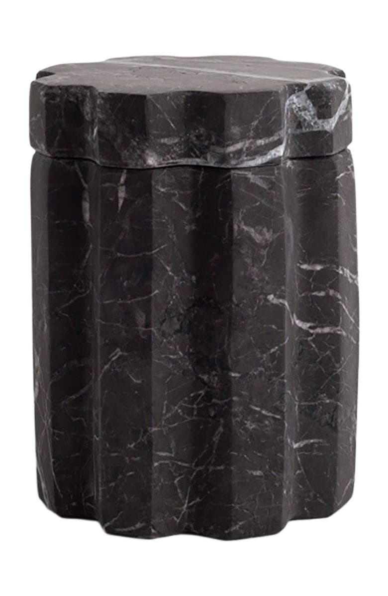 AndJacob Decor Tauro Container, Alternate, color, Black Marble
