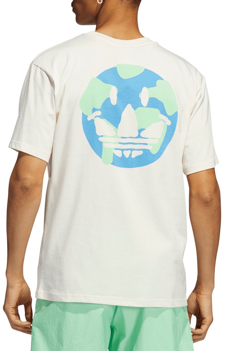 adidas Happy Earth Organic Cotton Graphic Tee, Alternate, color,