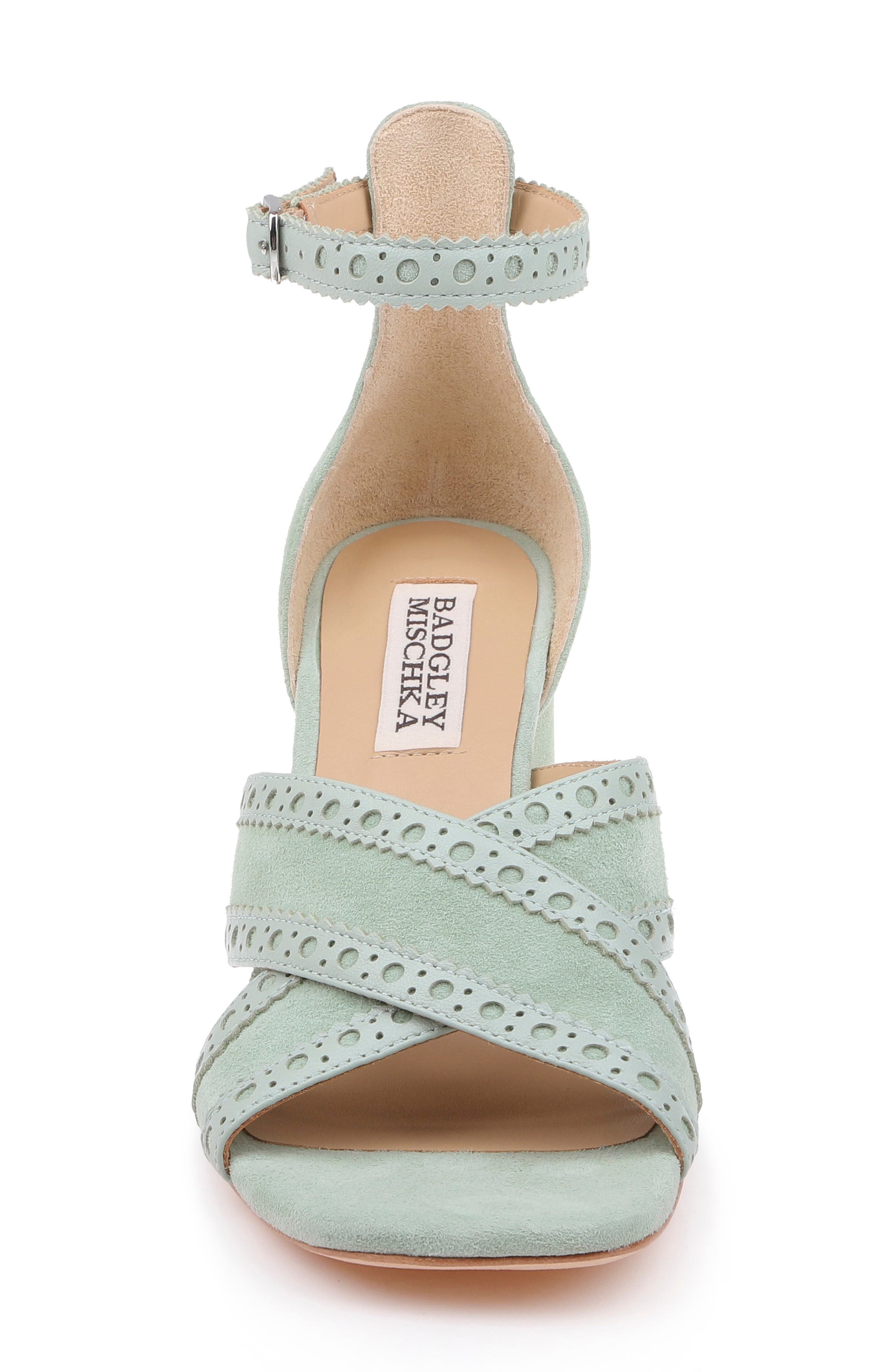 Yanni Ankle Strap Sandal, Alternate, color, GREEN