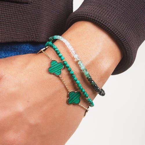 The Lovery Fine Jewelry Emerald Ombre Bead Bracelet In Green