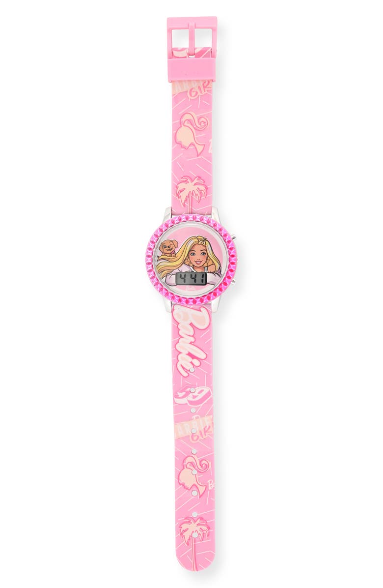Accutime Kids' Barbie Flashing LCD Watch, Main, color, 