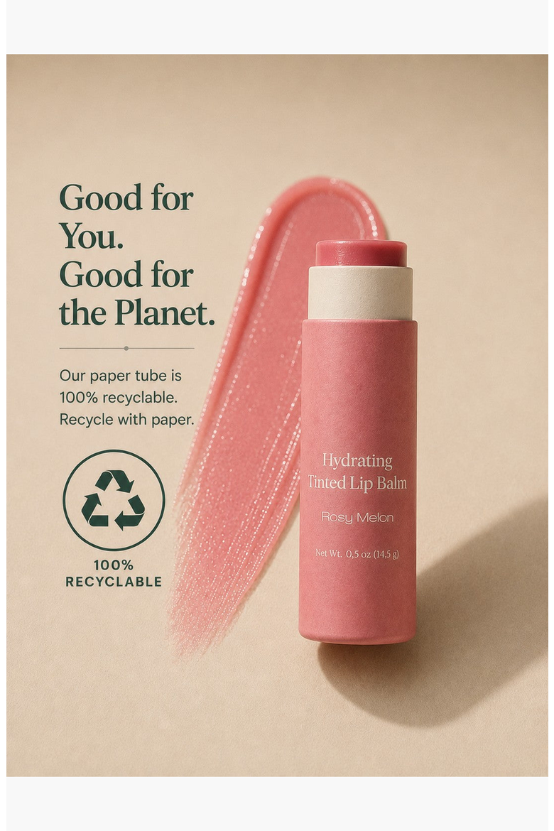 Oversized Rosy Melon Tinted Lip and Cheek Balm, Alternate, color, None