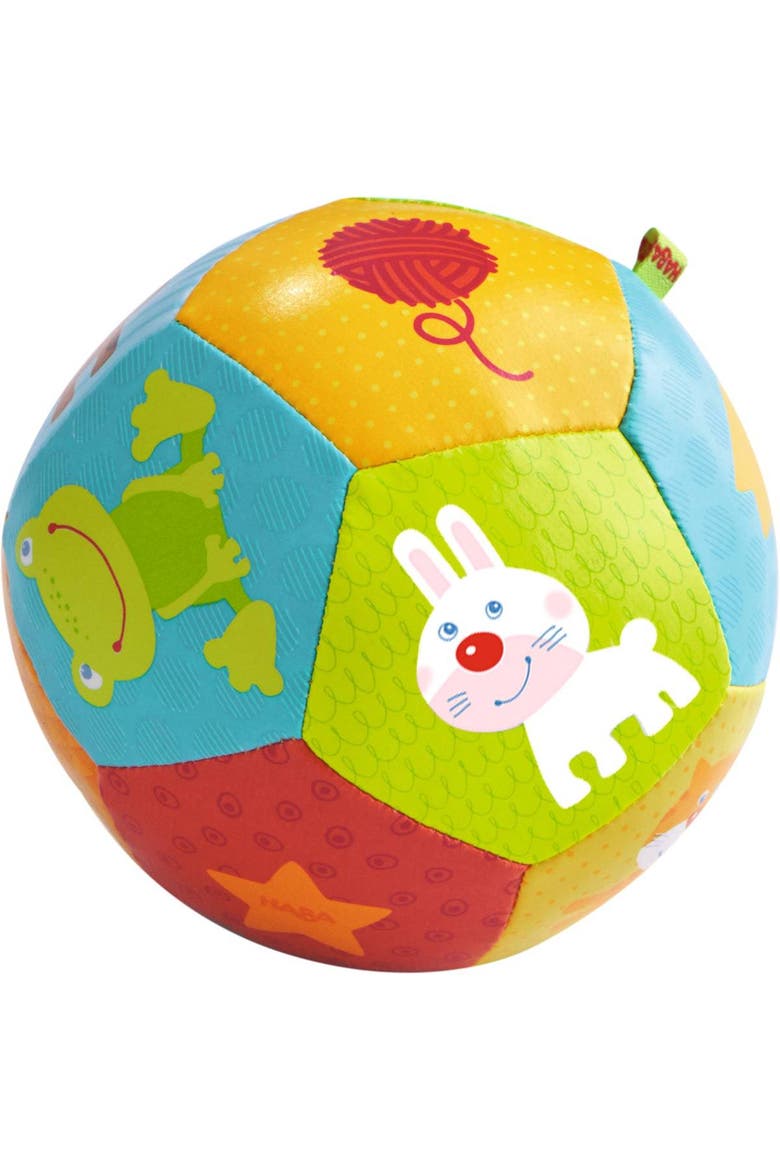 Baby Ball Animal Friends 4.5" for Babies 6 Months and Up, Main, color, Multi