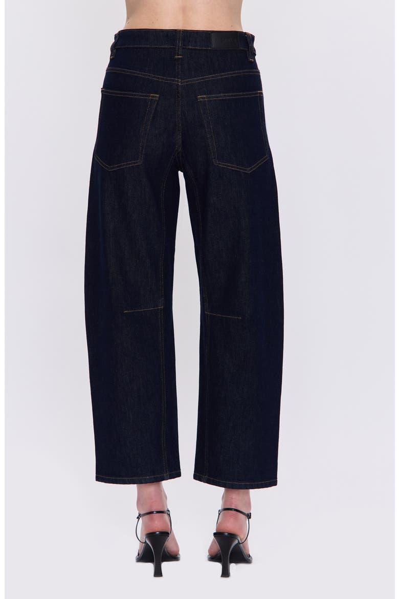 Beau High Waist Ankle Barrel Jeans, Alternate, color, NIGHTFALL