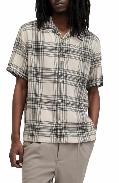 AllSaints Padres Plaid Camp Shirt
