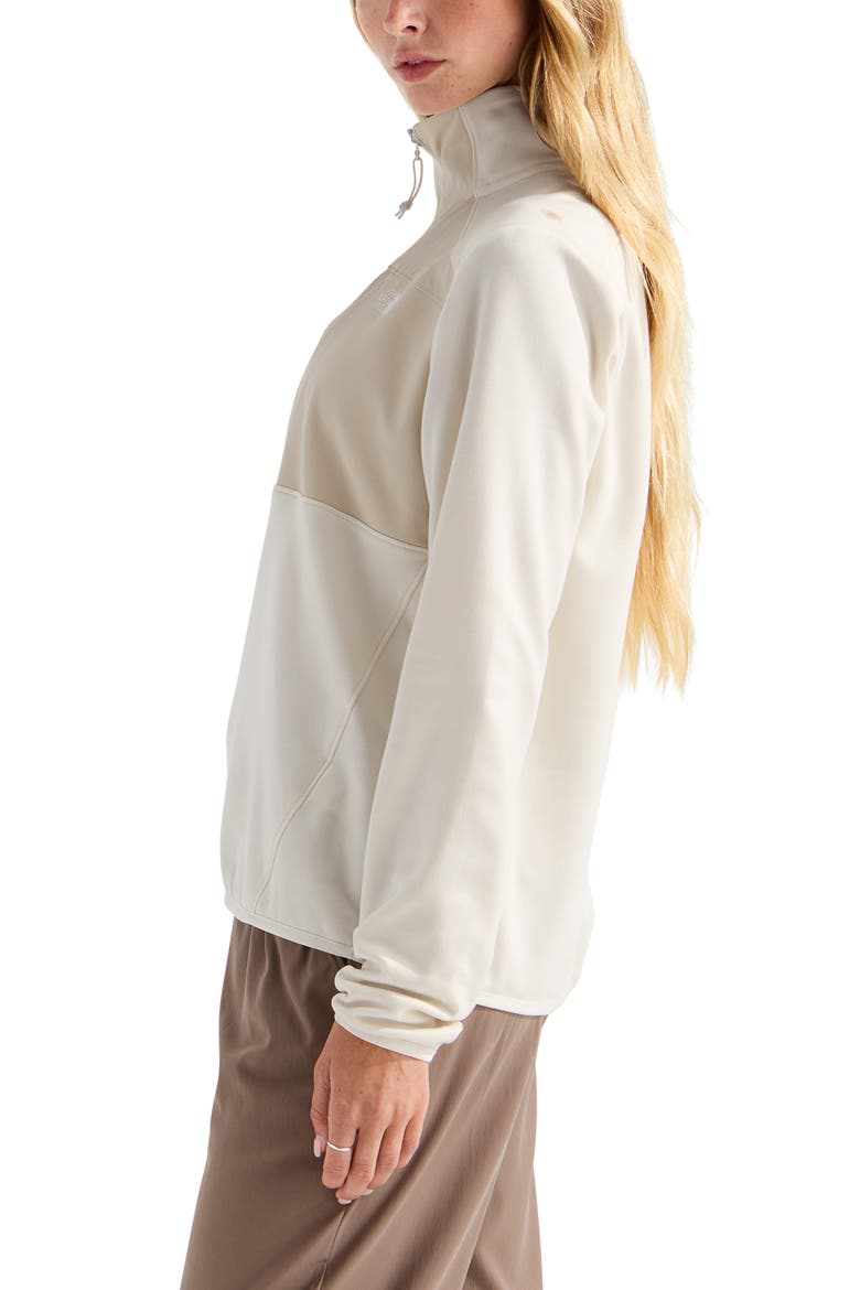 Performance Fleece Half-Zip Pullover, Alternate, color, WHITE DUNE LIGHT HEATHER