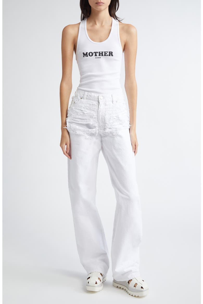 Mother F**ker Rib Graphic Tank, Alternate, color, PURE WHITE