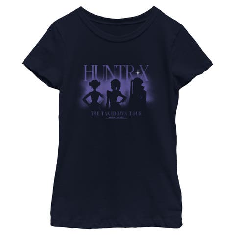 Girl's KPop Demon Hunters The Takedown Tour Silhouette  Graphic T-Shirt