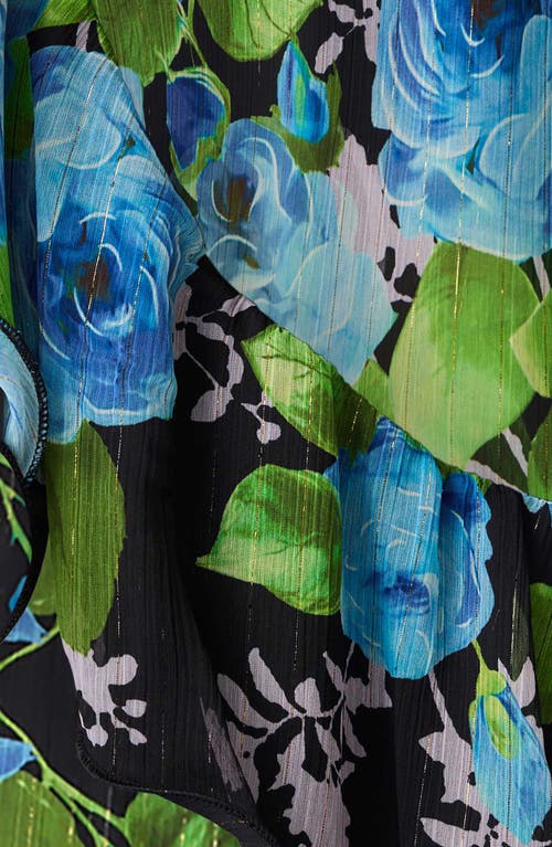Elliatt Briony Floral One-shoulder Minidress In Multi
