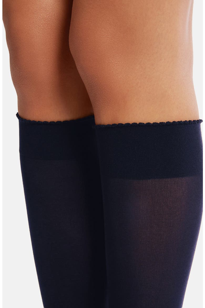 Velvet De Luxe Knee High Socks, Alternate, color, ADMIRAL