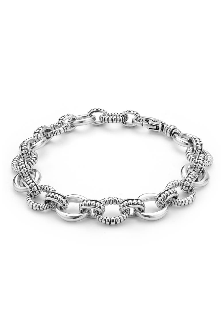 Sterling Silver Fluted Oval Link Bracelet video