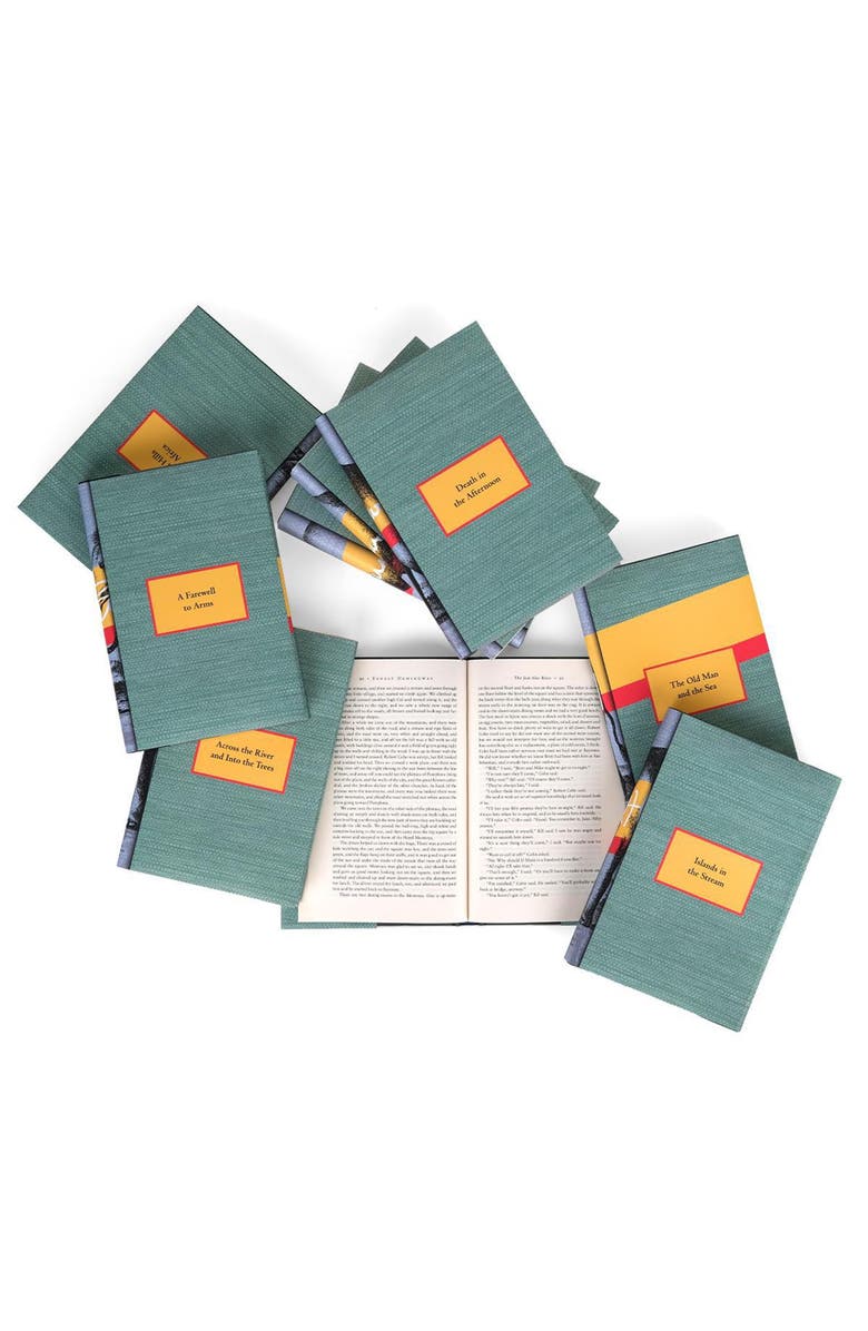 Juniper Books Ernest Hemingway Elephant Book Set, Alternate, color, Grey