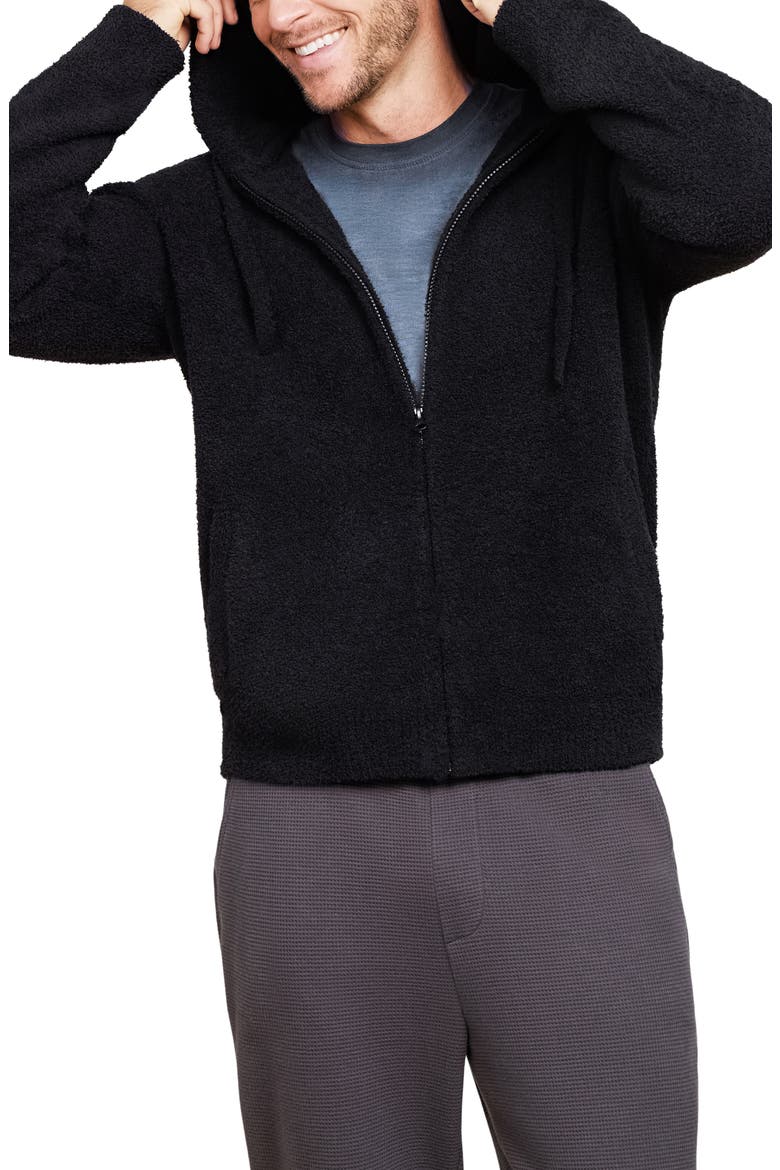 CozyChic® Zip Hoodie, Alternate, color, BLACK