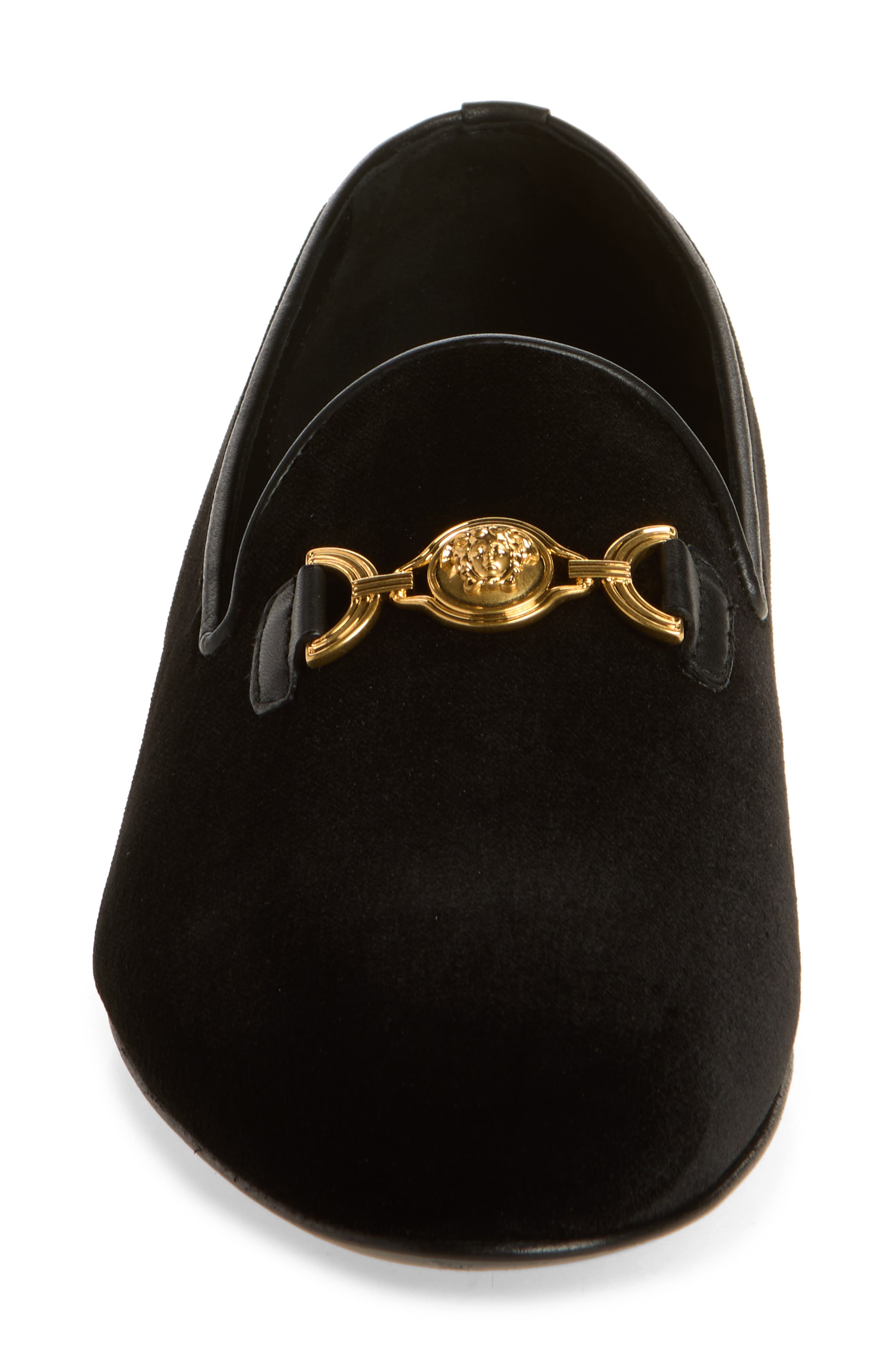 Medusa Smoking Slipper, Alternate, color, BLACK-VIBRATED GOLD