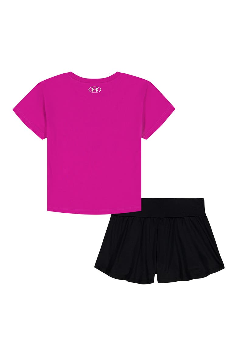 Kids' Flare Graphic T-Shirt & Skort Set, Alternate, color, FUCHSIA