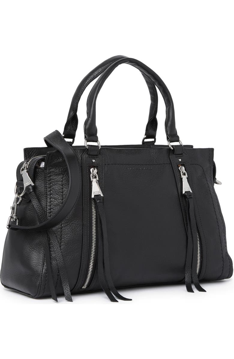 Aimee Kestenberg Zip Me Up Triple Entry Leather Satchel, Alternate, color,