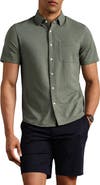 Rhone Commuter Seersucker Short Sleeve Button-Up Shirt