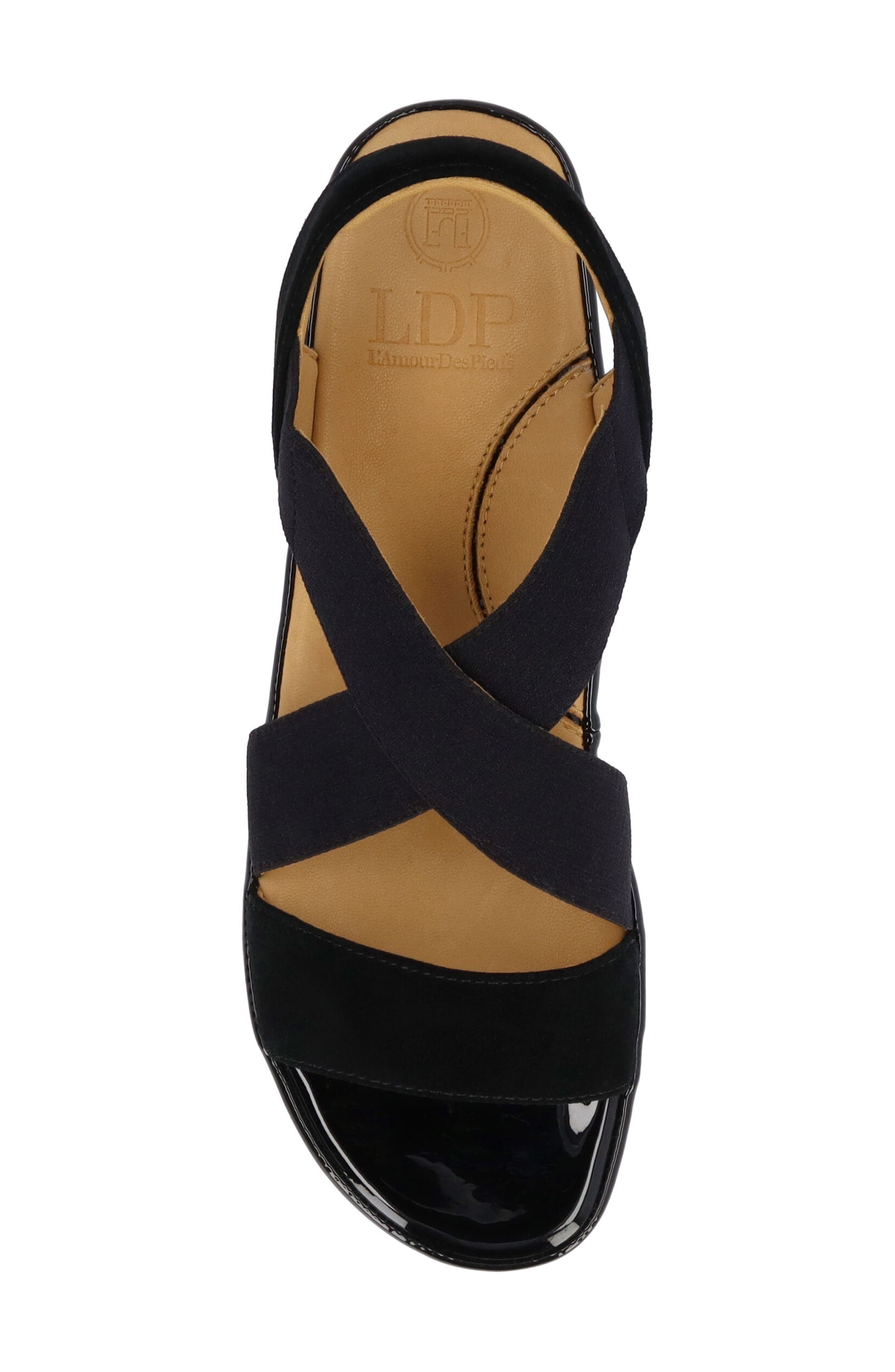 L'Amour des Pieds Aizling Ankle Strap Sandal, Alternate, color, Black