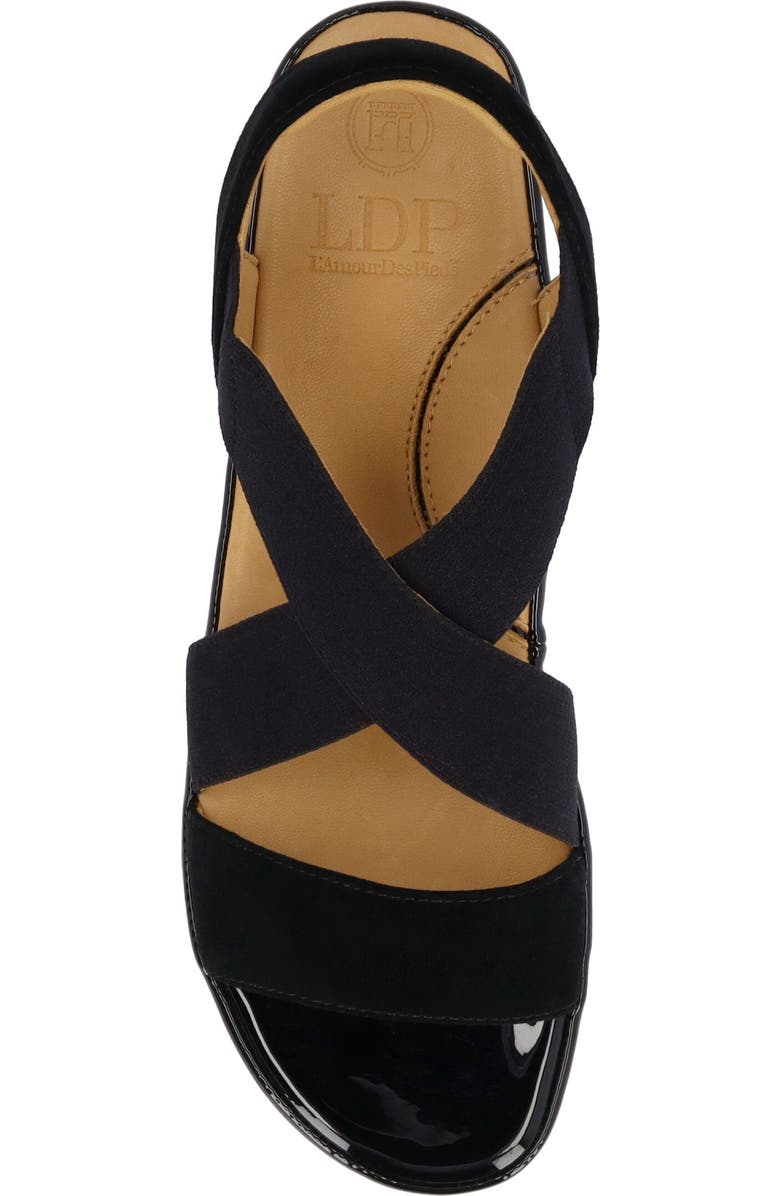 L'Amour des Pieds Aizling Ankle Strap Sandal, Alternate, color, Black