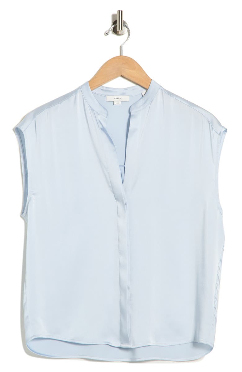 Vince Satin Shell Tank, Alternate, color, Surf Mist