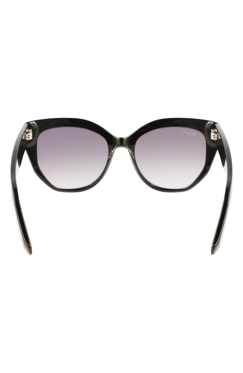 FERRAGAMO 56mm Gradient Cat Eye Sunglasses, Alternate, color,
