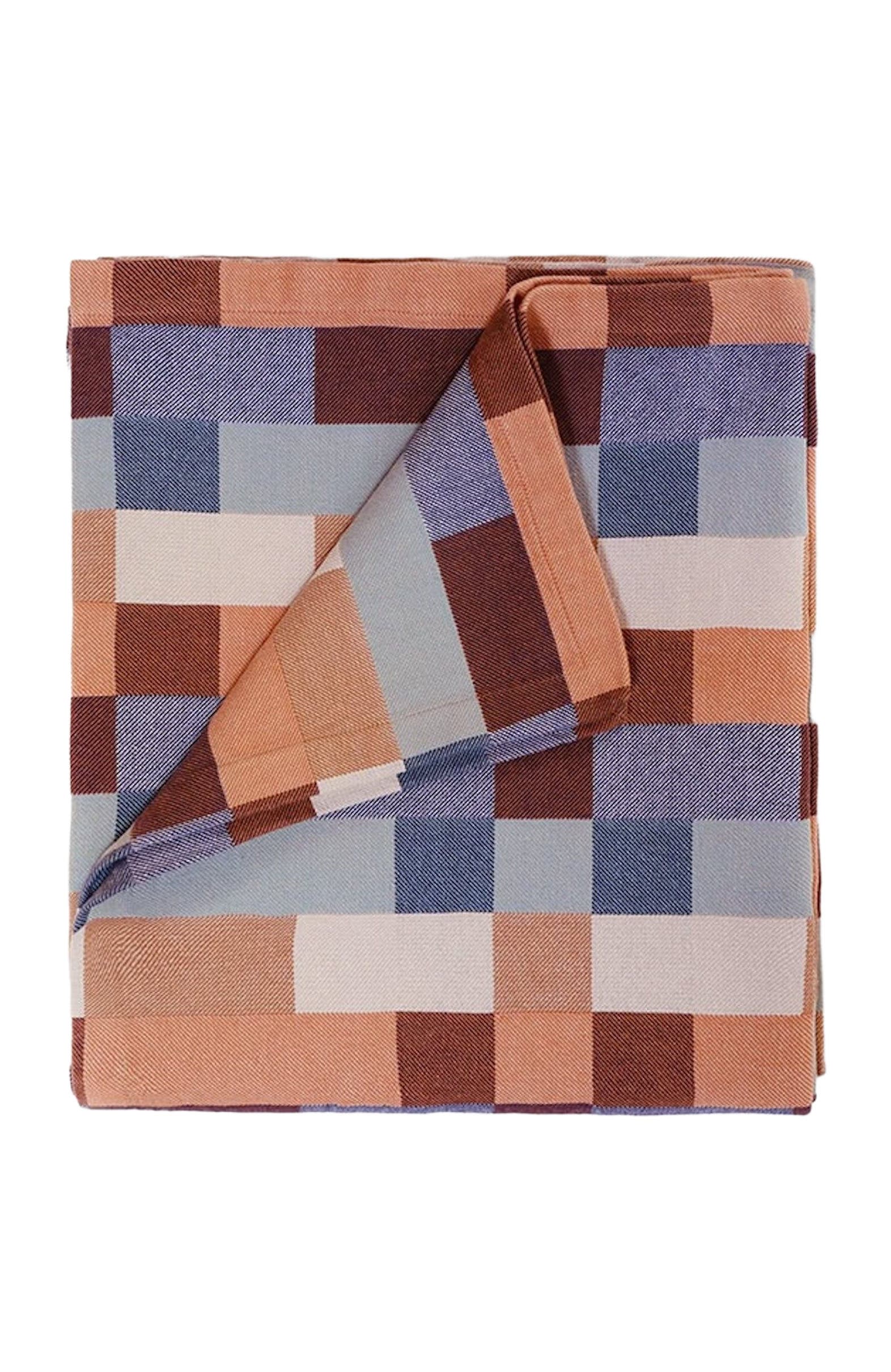 Mungo Doublecloth Blanket in Wild Fire 