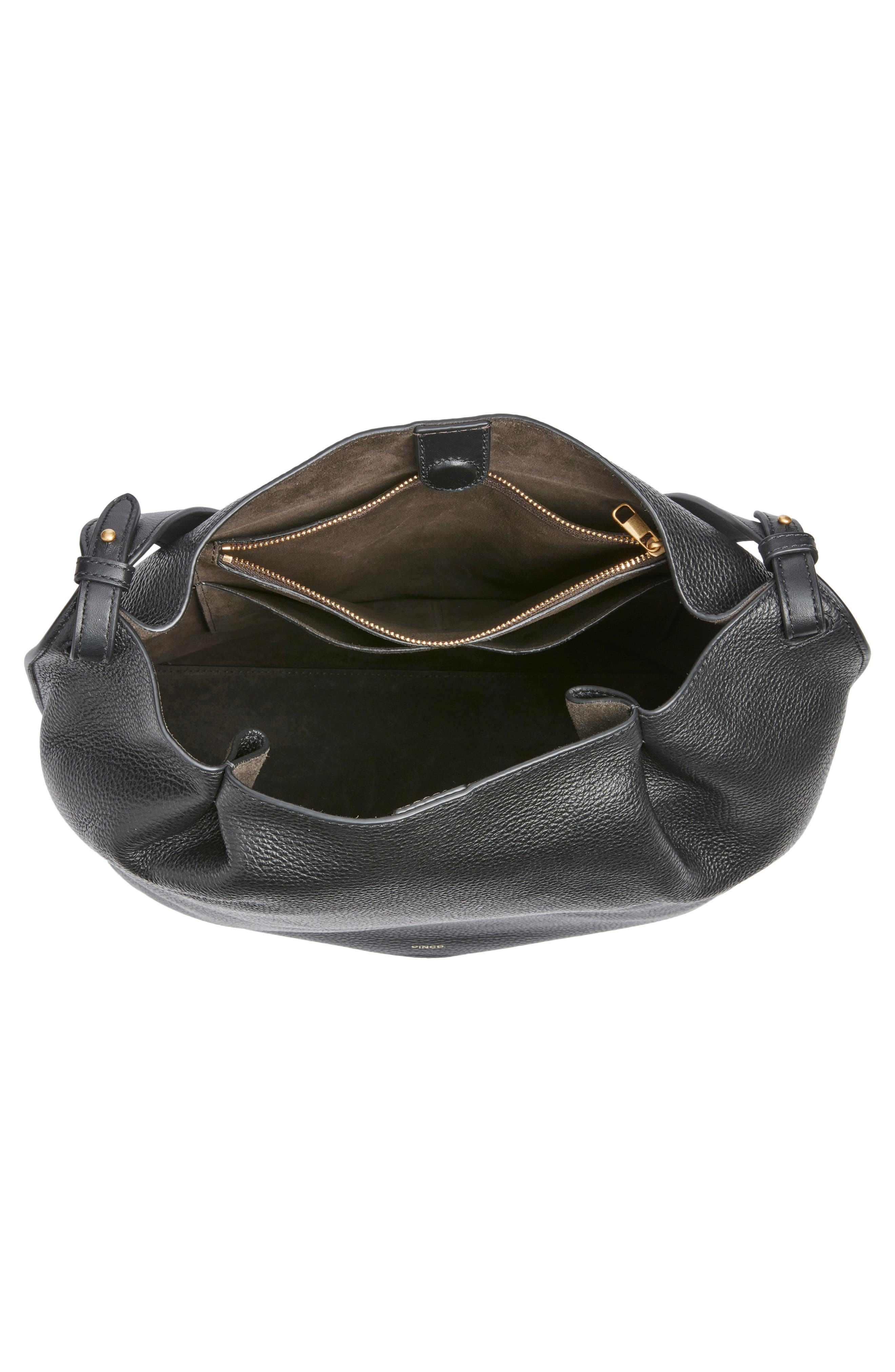 Vince Ava Hobo Shoulder Bag, Alternate, color, Black