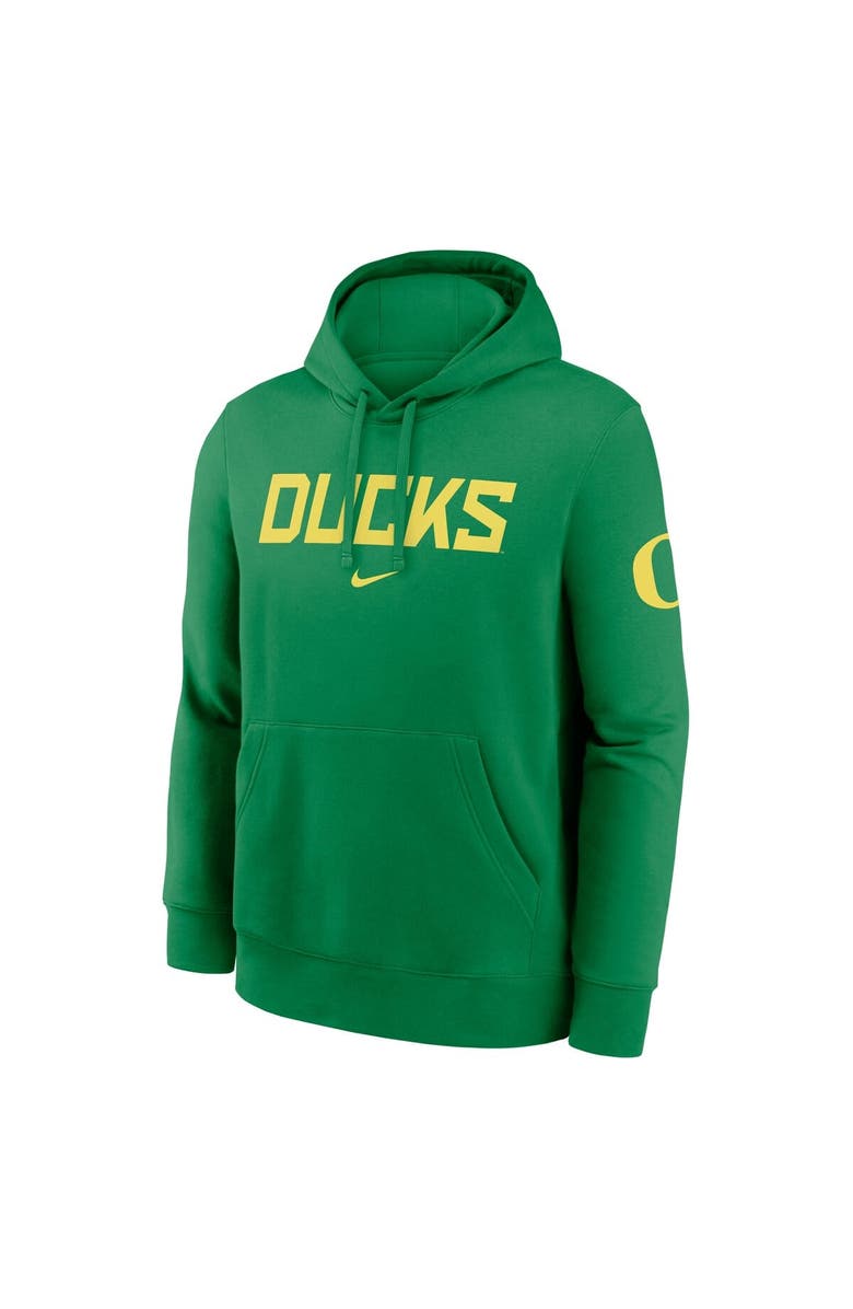 Nike Men's Nike Green Oregon Ducks Nickname Club Fleece Pullover Hoodie, Alternate, color, Green