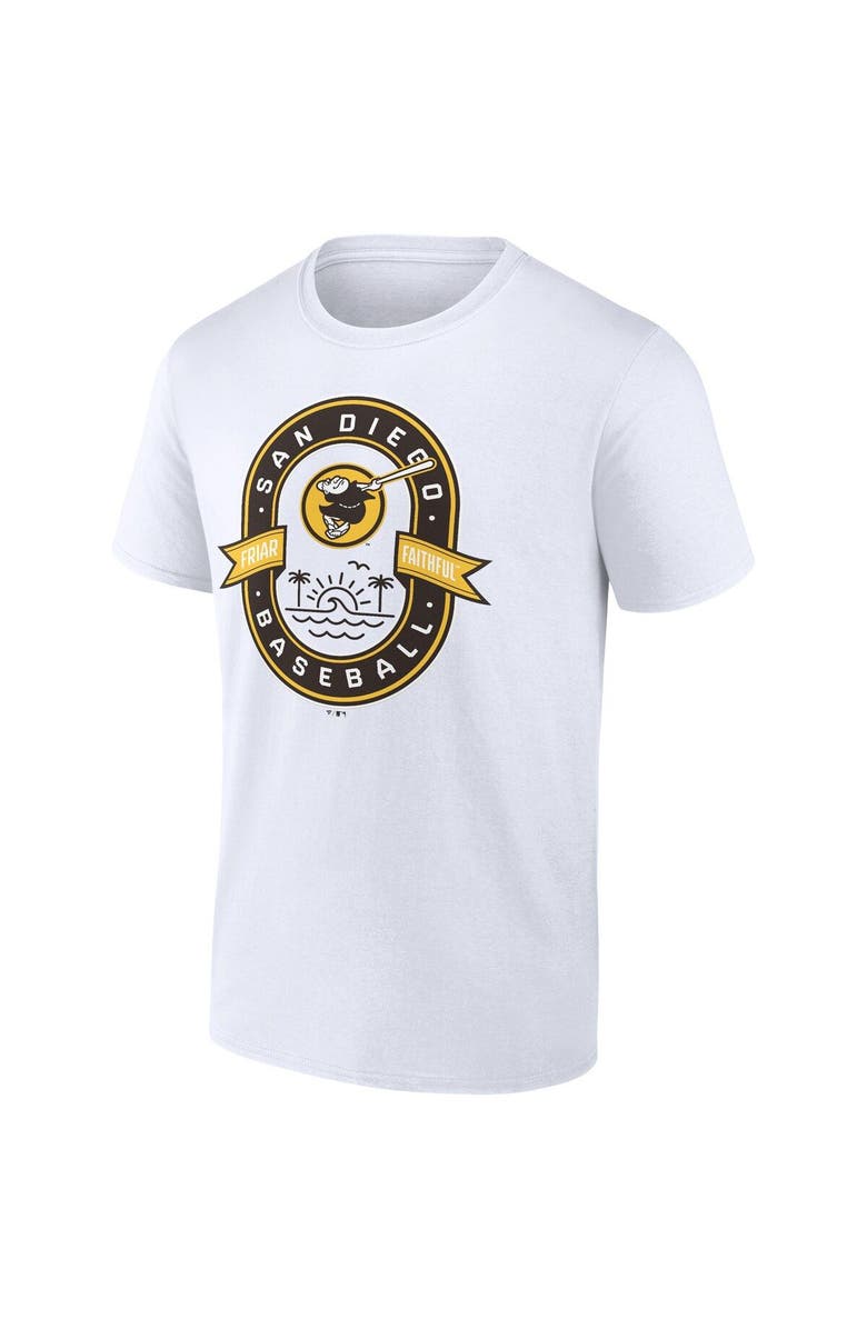 FANATICS Men's Fanatics Branded White San Diego Padres Cooperstown Collection Iconic Glory Bound T-Shirt, Alternate, color, 