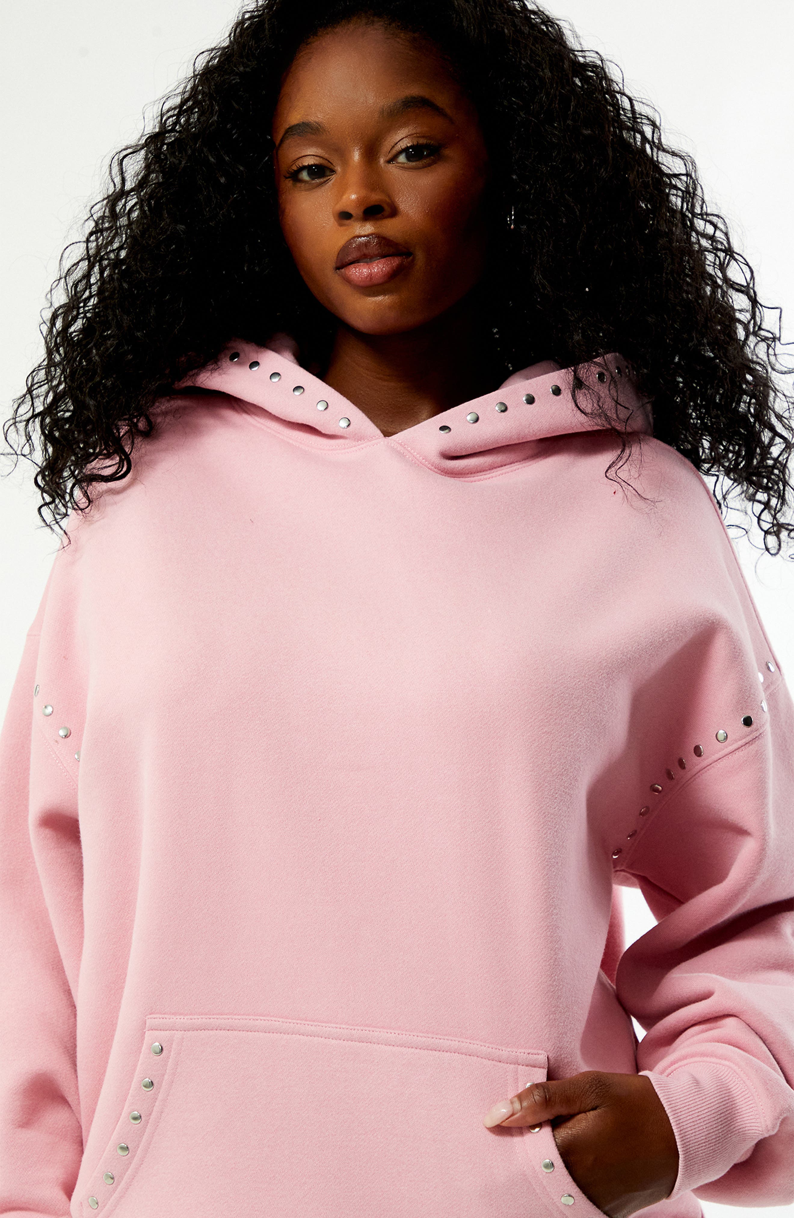 Studded Hoodie (Women) | Nordstrom