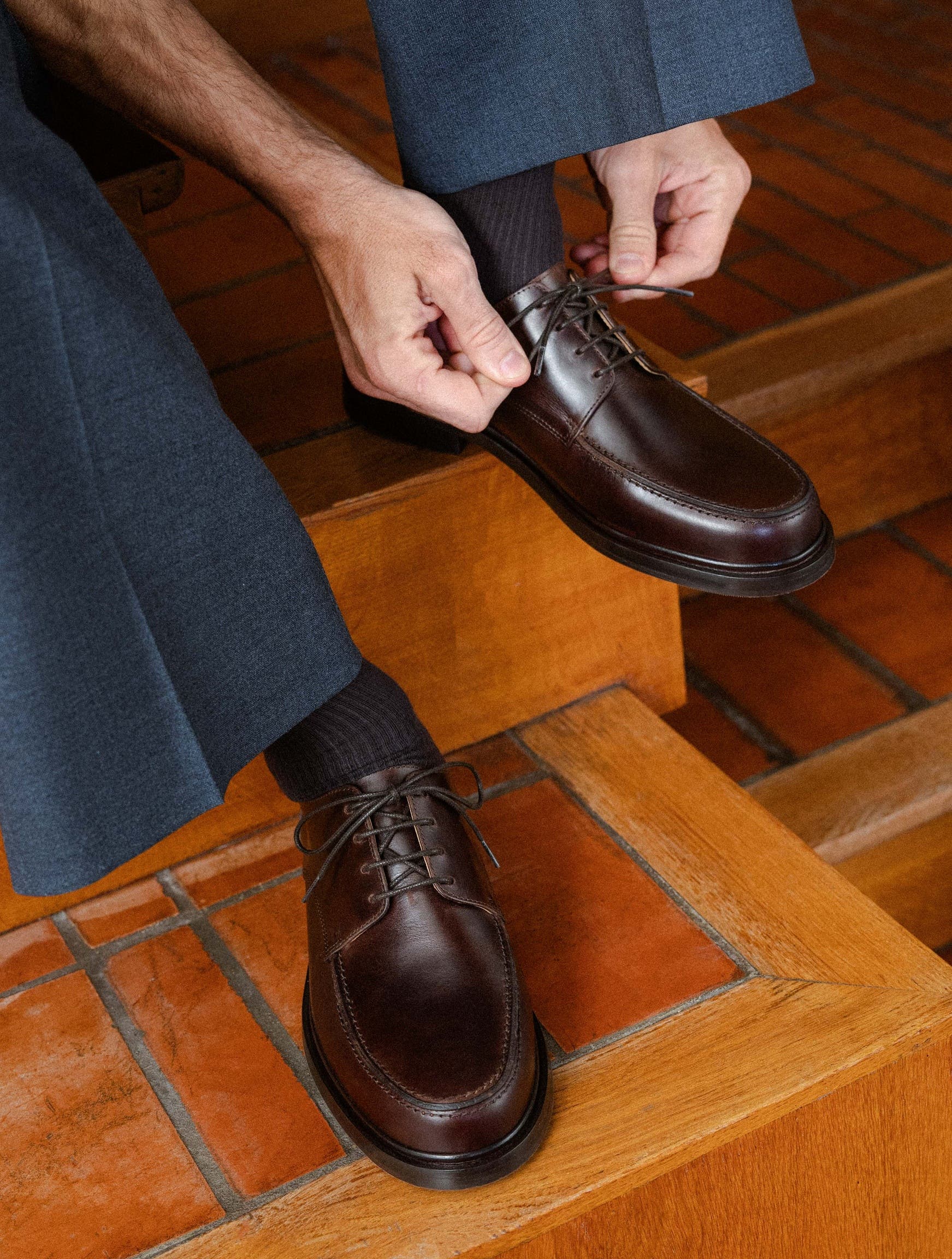 Cole Derbies & Oxfords, Alternate, color, Bison