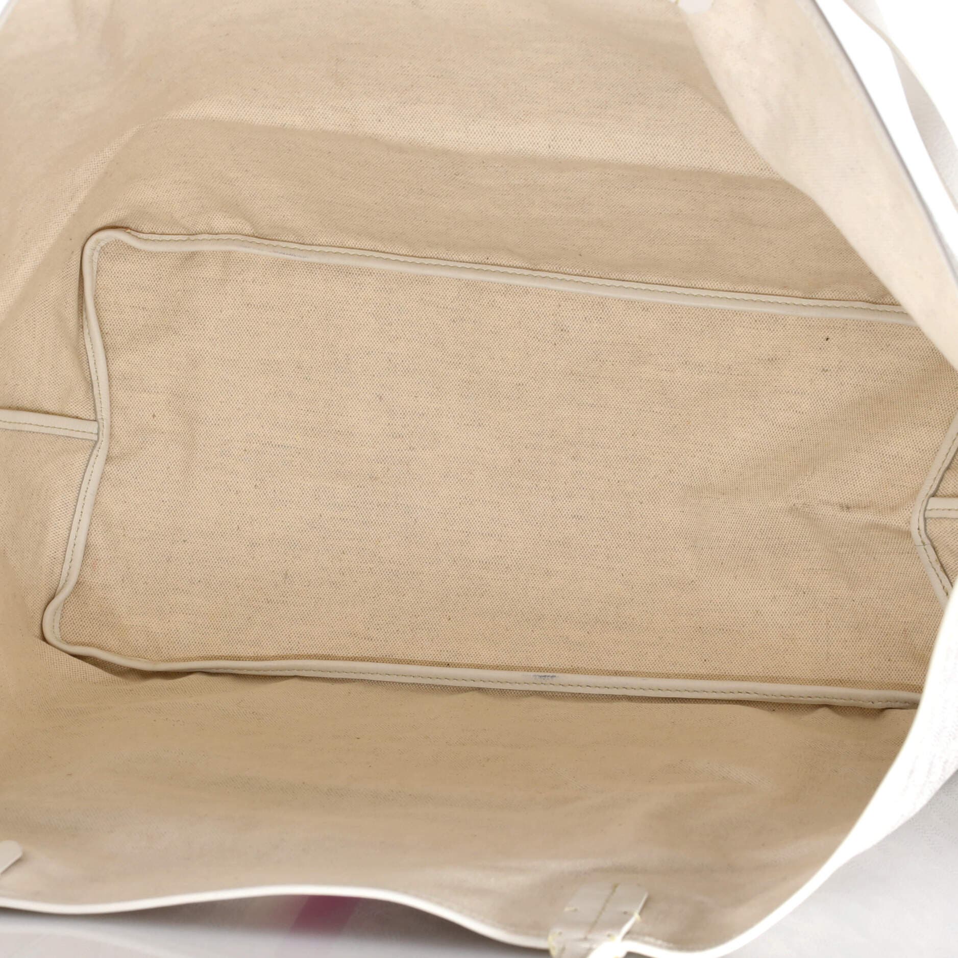 Pre-Owned Goyard Saint Louis Tote Printed Coated Canvas GM, Alternate, color, White