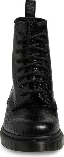 1460 Croc Embossed Combat Boot